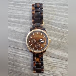 Michael Kors Toroise Shell Acrylic Watch